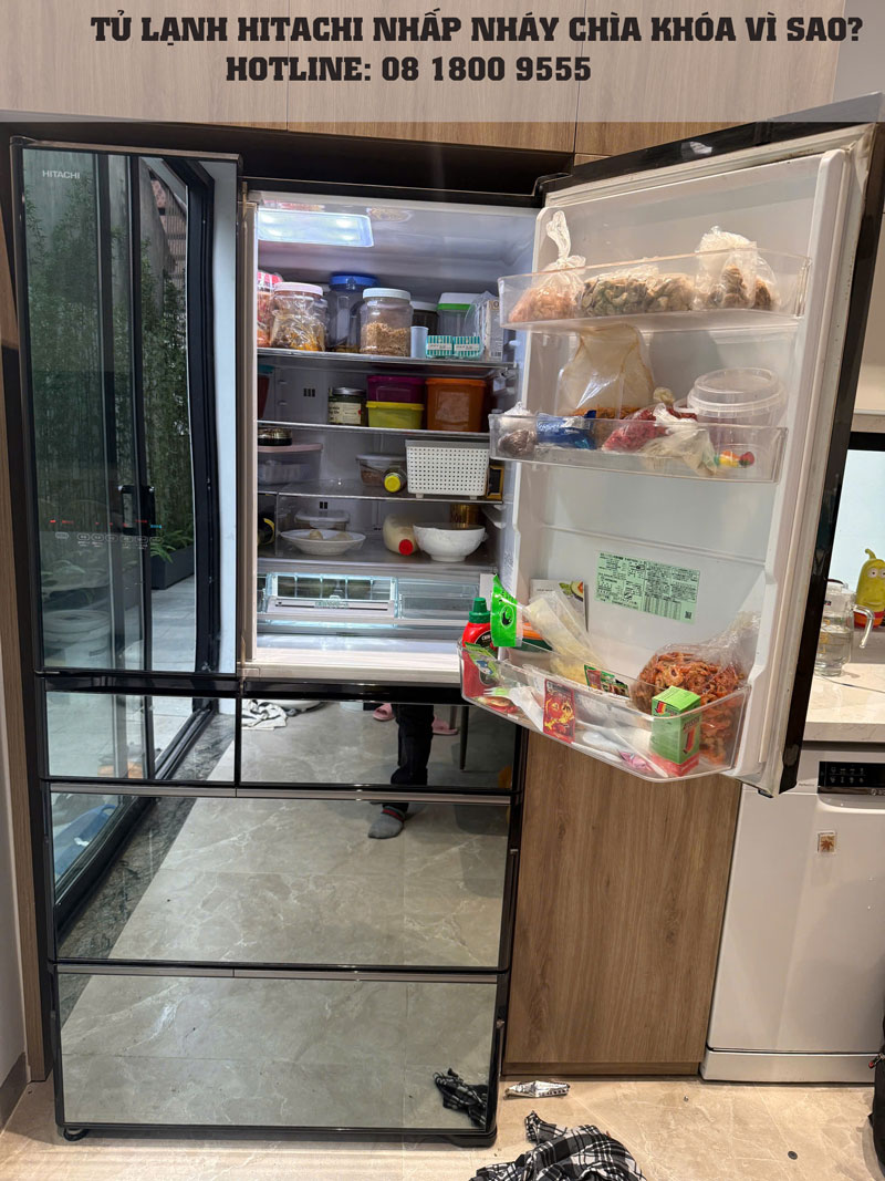 Nguyên nhân và cách khắc phục tủ lạnh hitachi nháy chìa khóa