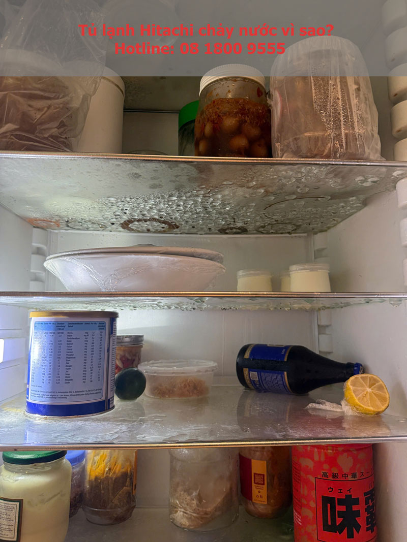 Tủ lạnh Hitachi chảy nước vì sao