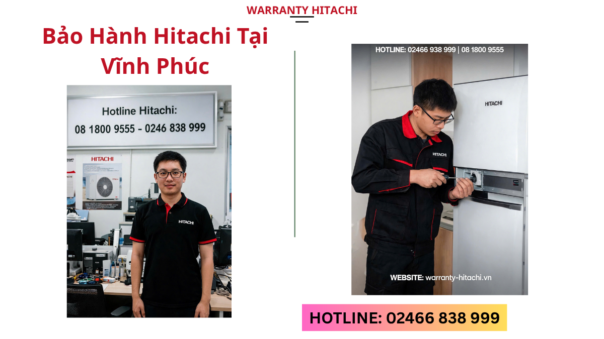 Địa chỉ bảo hành Hitachi tại Vĩnh Phúc