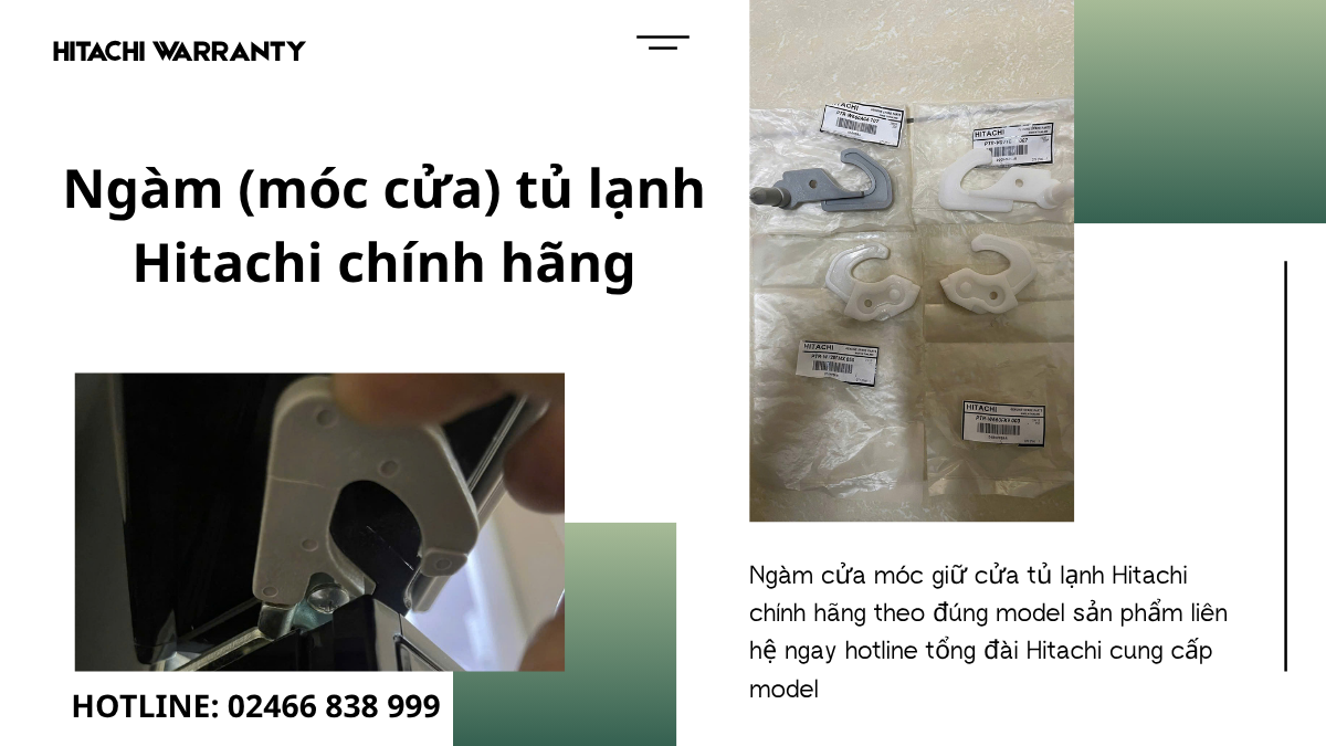 Giá ngàm cửa móc cửa tủ lạnh Hitachi