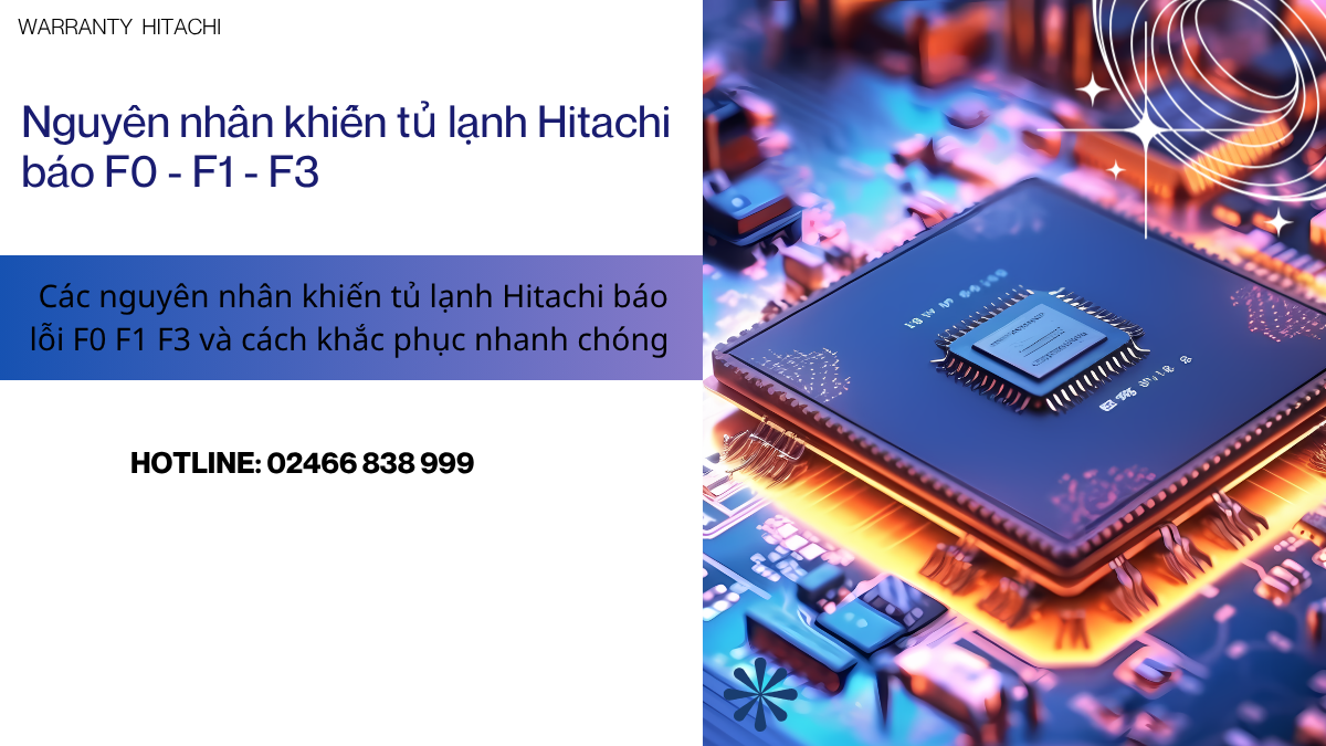 Lỗi f0 f1 f3 ở tủ lạnh hitachi là gì