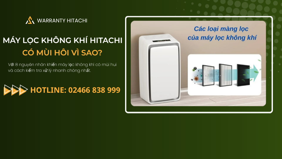 Cách xử lý mùi hôi máy lọc không khí