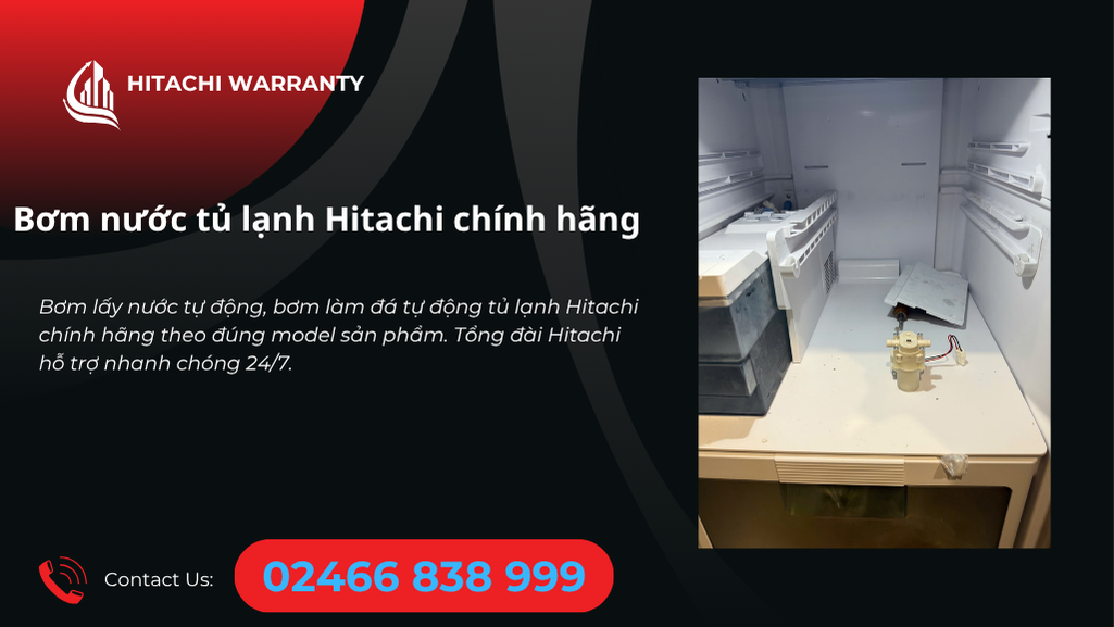 Giá bơm nước tủ lạnh Hitachi chính hãng