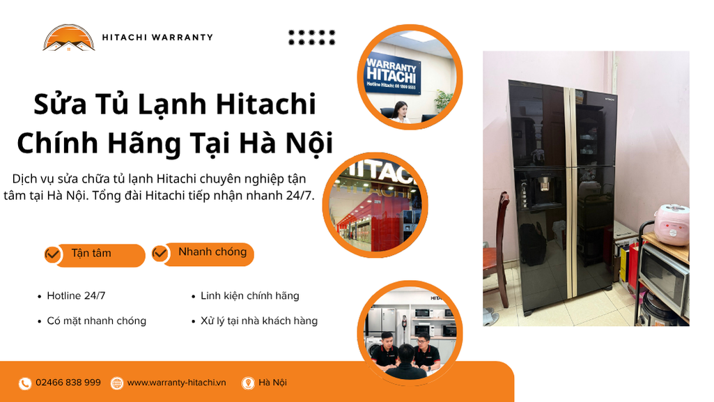 Sửa tủ lạnh Hitachi tại Hà Nội chính hãng