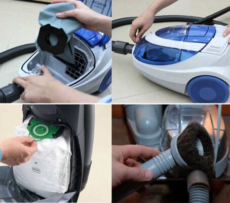Vệ sinh định kỳ máy hút bụi Hitachi