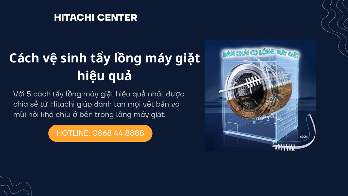 Cách tẩy lồng máy giặt hiệu quả nhất
