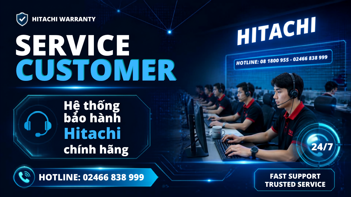 Tổng đài Hitachi Việt Nam tiếp nhận hỗ trợ 247