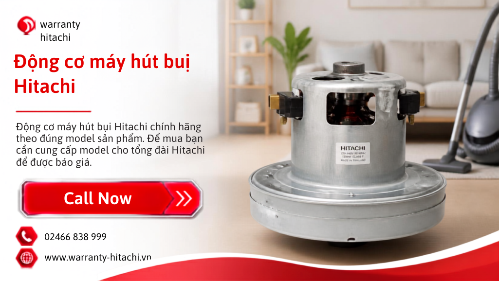 Động cơ motor máy hút bụi Hitachi