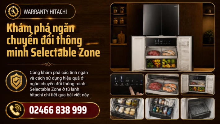Ngăn Chuyển Đổi Đa Năng Selectable Zone Trên Tủ Lạnh Hitachi